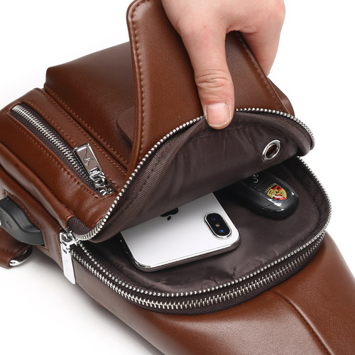 Cross-border supply men's chest bag crossbody bag backpack chest bag casual men's bag large capacity trendy 5802 Bodi Kangaroo