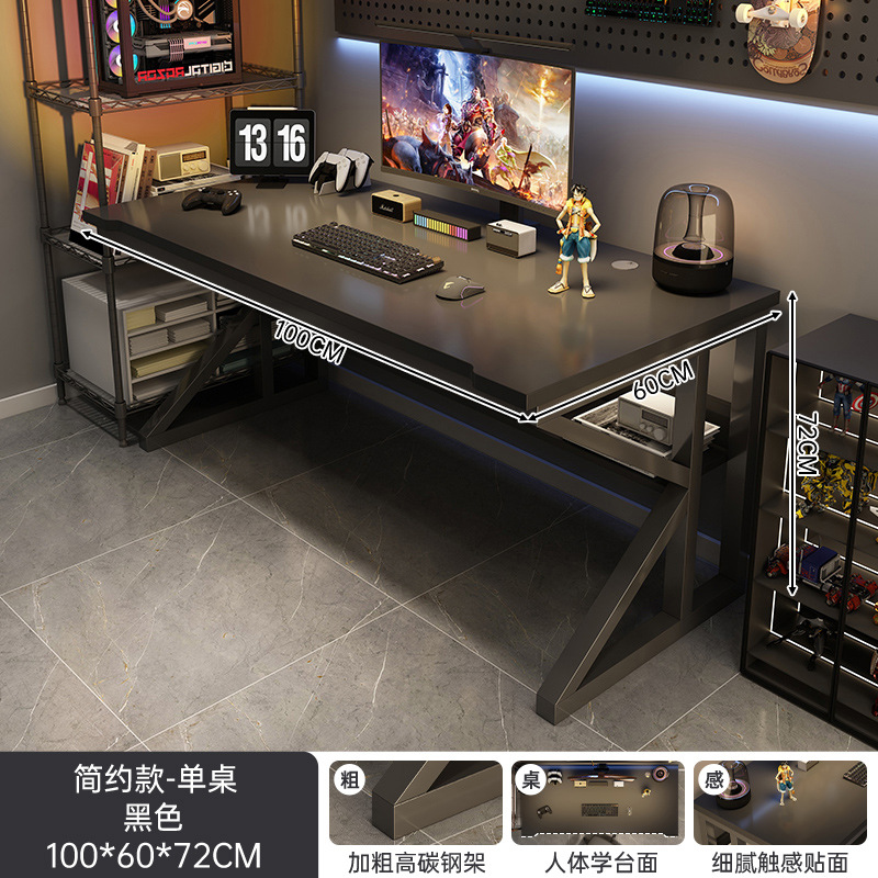 Escritorio de computadora escritorio mesa y silla de juegos dormitorio escritorio para el hogar escritorio rectangular escritorio de escritura escritorio banco de trabajo simple