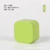 Small square jar green