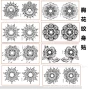 派对花纹防水个性纹身贴
