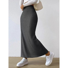 Z 68453 Cotton blend bodycon midi skirt �޻�İ��ΰ���ȹ
