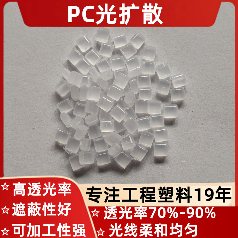 Pc Light-Diffusing Milky White Led Lighting Tube Bulb Housing with a Diffusion Rate of 80%8590% Can Be Matched with Plastic Masterbatch