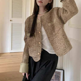 小个子洋气小香风外套新款西装女士英伦风复古法式春秋高级感