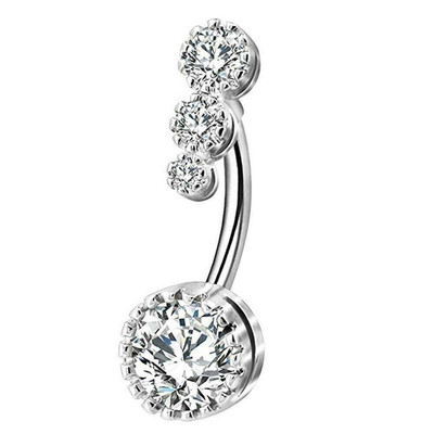 Belly button piercing, zirconium, (Cross-border trading), wholesale