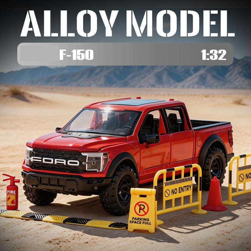 1:32 Scale F150 Alloy Car Model Simulation Pickup Truck Off-Road Vehicle Ornament Children's Toy Boys' Gift Wholesale 1:32 Scale F150 Alloy Car Model Simulation Pickup Truck Off-Road Vehicle Ornament Children's Toy Boys' Gift Wholesale