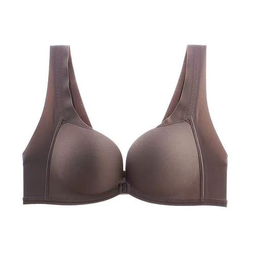 Push-up top-up beautiful back underwear sexy seamless front button underwear women's wire-free women's adjustable breast-retracting bra