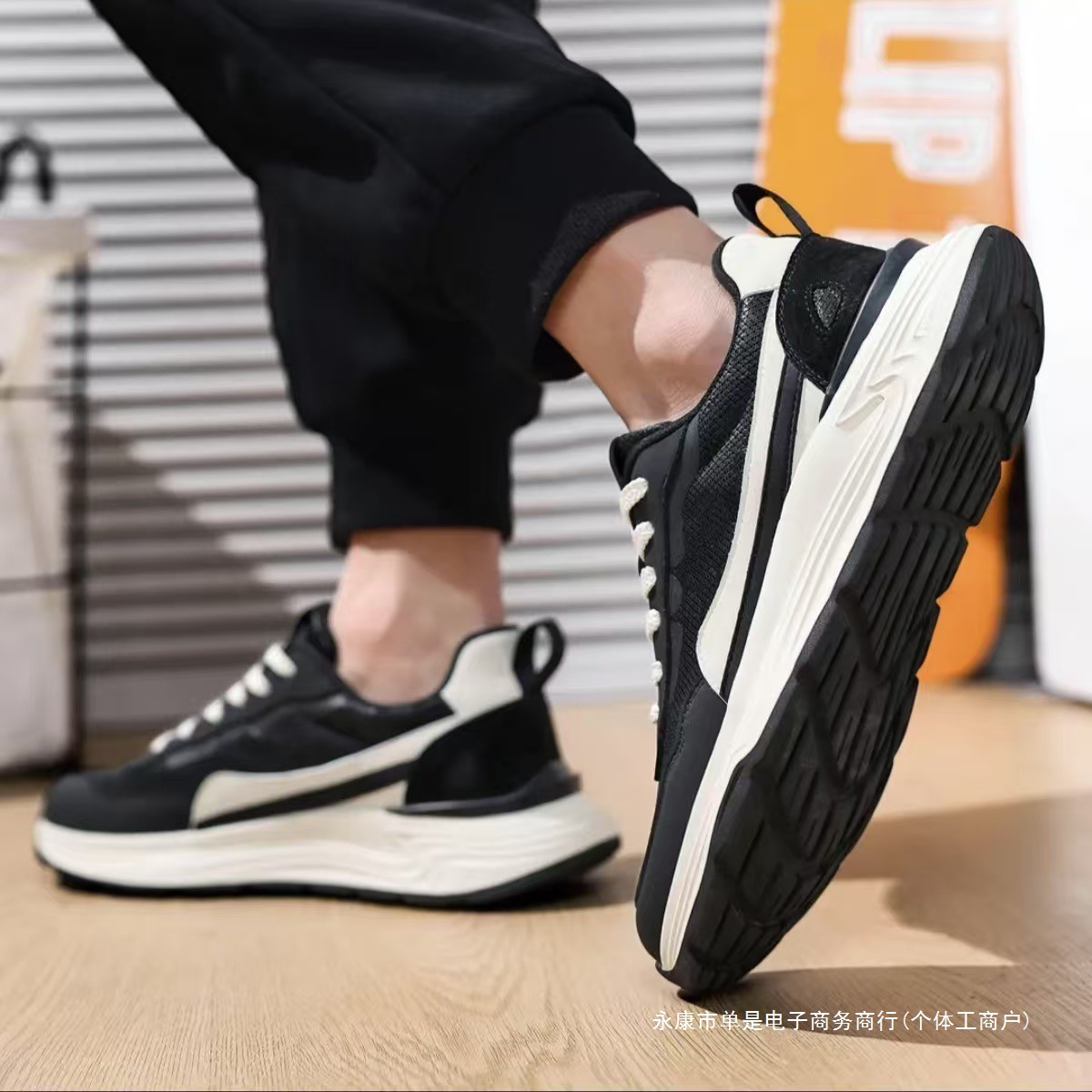 跨境宏洋鞋业 2025年 春夏秋新款 网面 软底 透气 男士 百搭