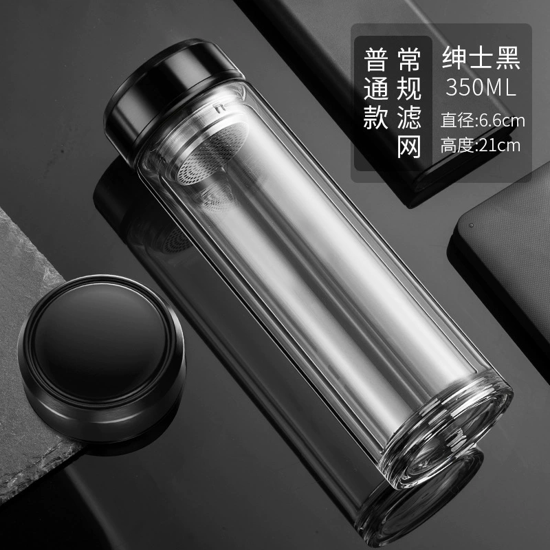 Glass smart capacious convenient tea cup