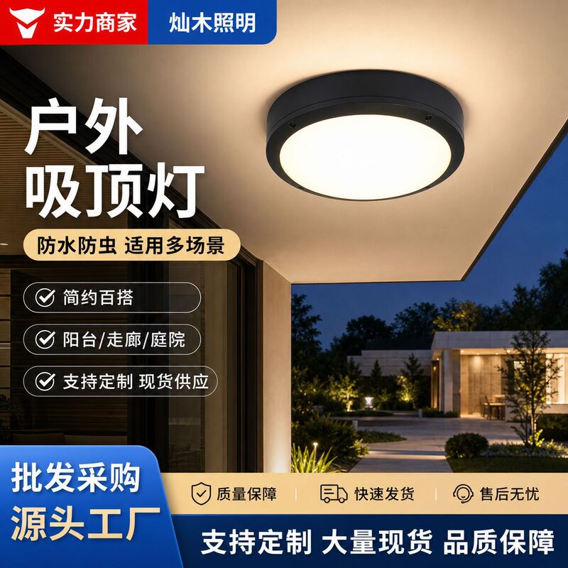 Outdoor Ceiling Lamp Waterproof and Insect-Proof Balcony Entrance Door Pavilion Corridor Aisle House Courtyard Led Ceiling Lamp Outdoor Ceiling Lamp Waterproof and Insect-Proof Balcony Entrance Door Pavilion Corridor Aisle House Courtyard Led Ceiling Lamp