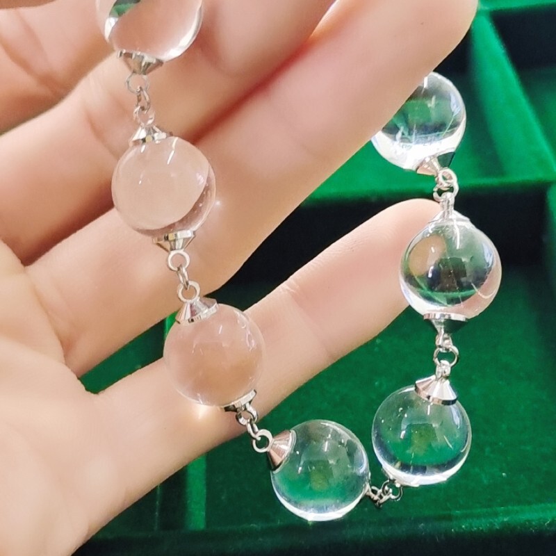 8A Natural White Crystal Couple Bracelet Magnetic Suction 2025 New Cow Nostril Cross-Border Export Hot Supply Model