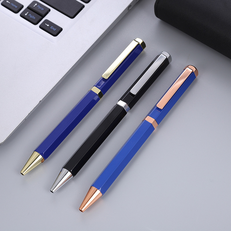 Hexagonal ballpoint pen for office