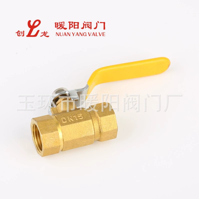 Квадратный латунный резьбовой шаровой кран через клапан 4 точки 6 точек 1 дюйм латунный переключатель нагрева Заводская поставка