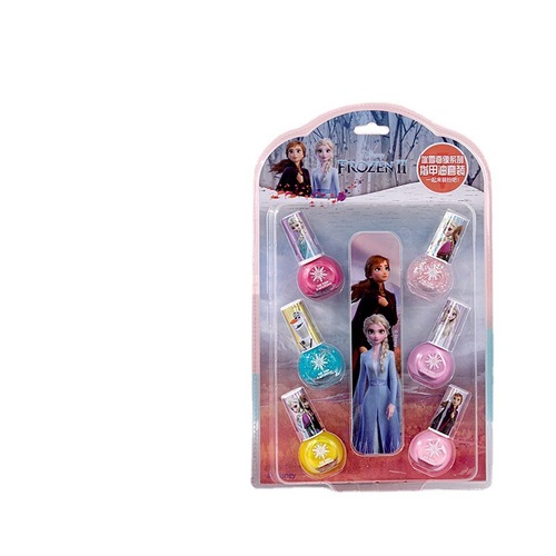Disney Princess Elsa Little Girls Children's Nail Polish Water-Based Peel-Off Girls Nail Art Set Toy