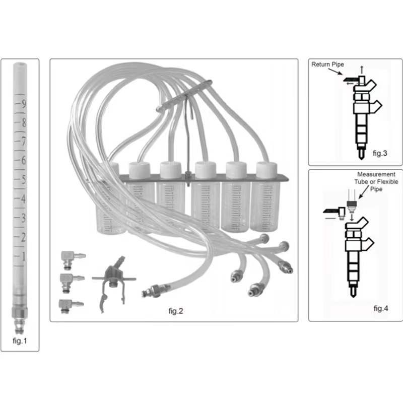 Detector de boquilla diesel boquilla de retorno de aceite herramienta de detección de inyector Common Rail detector de reparación de automóviles