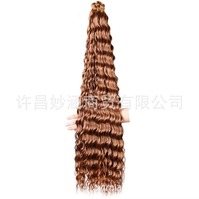 ディープウェーブバルクヘアかぎ針編みヘア送料無料 28 インチ 30 インチ|undefined