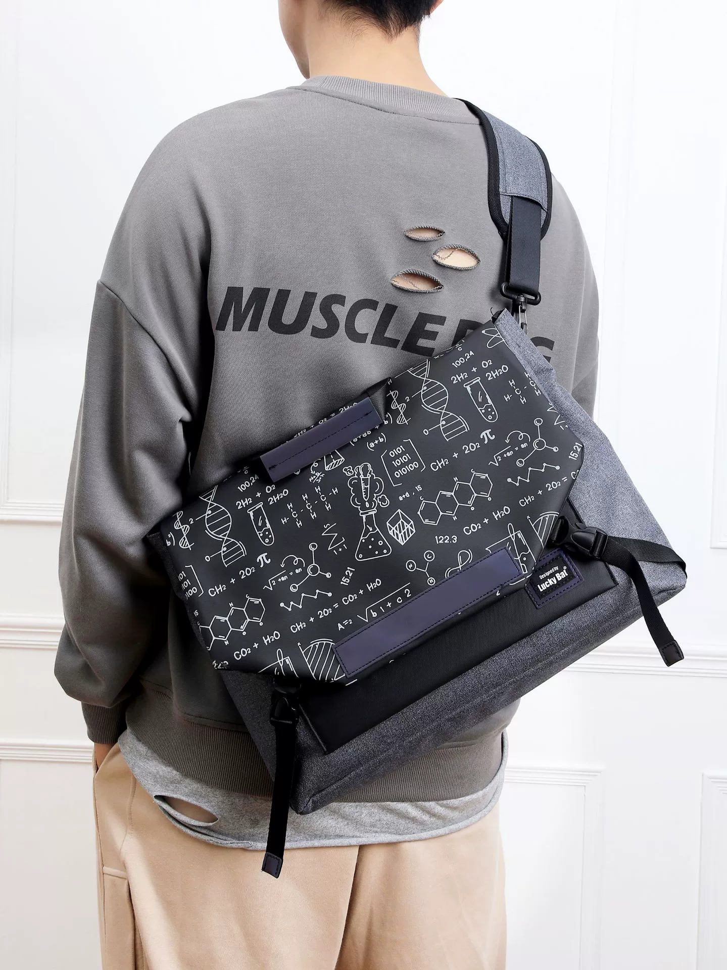 (Cross-border trading), handheld laptop, purse, shoulder bag, capacious one-shoulder bag for elementary school students, bag strap
