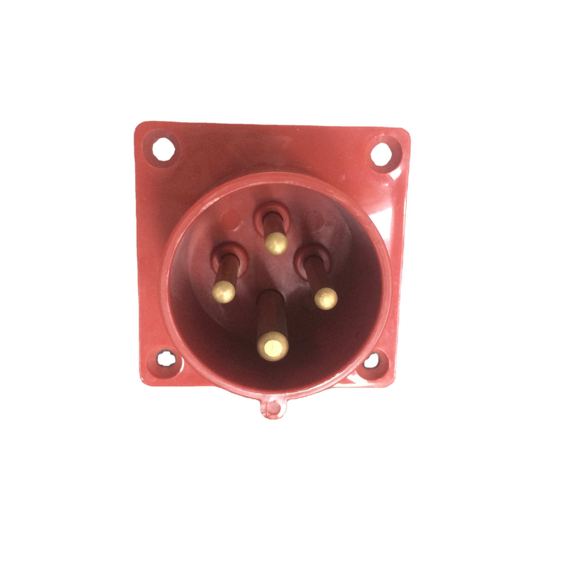 聚丙实心防水暗装3孔4孔5芯反插工业插头器具机柜插头 16A 32A