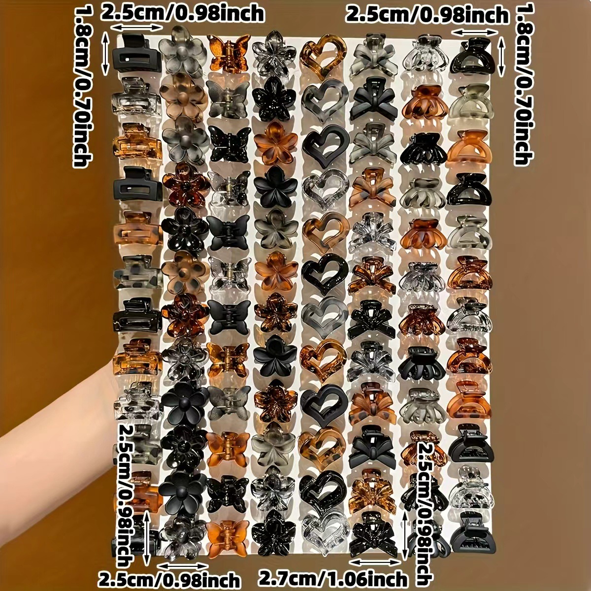 Europa und Amerika Cross-Border Leopardenmuster kleine Haarklammer für Damenhinterkopf Haarknoten Haarspange Hai-Klammer Pony-Klammer einzeiliges Haarspangen-Haarschmuck