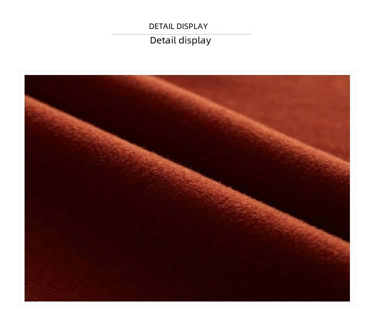 Płaszcz wełniany w stylu Hepburn, średniej długości, jesień i zima 2024 Nowy koreański styl, popularny, dwustronny, gruby płaszcz wełniany dla kobiet_voghion.com