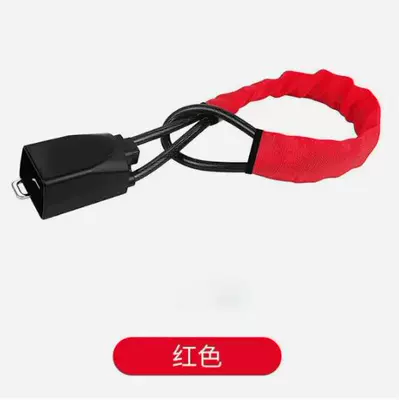 Amazon's New Best-Selling Car Steering Wheel Lock, Anti-Theft Lock, Safety Buckle Lock, Steel Wire Rope Steering Wheel Lock (Car lock) - red-with-3-keys