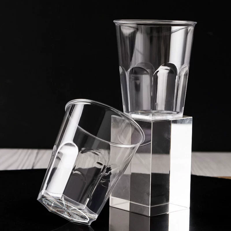 Disposable cup water cup aviation cup high-grade hard plastic cup thickened for commercial use office entertaining home drinking cup