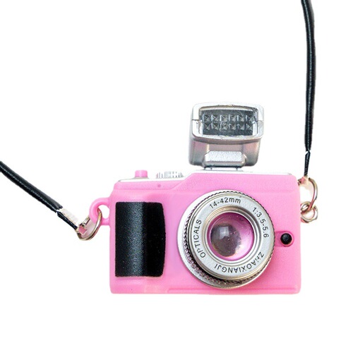 Cross-border supply of light-emitting and sounding camera pendant 3D stereo simulation camera magnetic refrigerator magnet creative magnet
