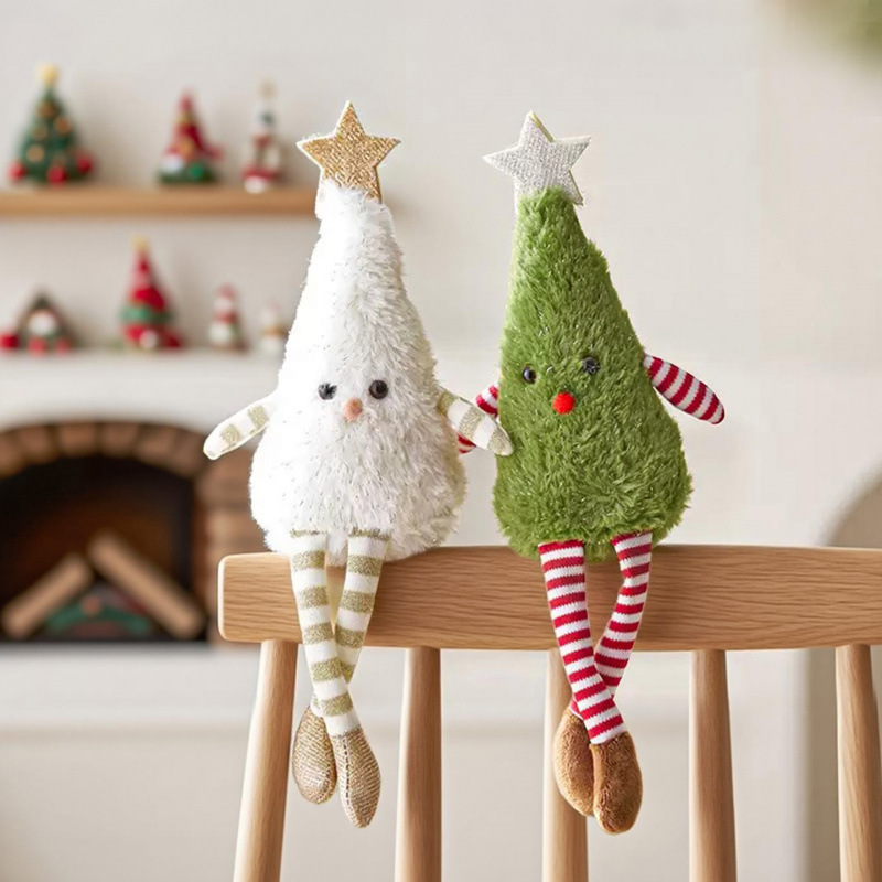 クリスマス装飾かわいいぬいぐるみクリスマスツリー人形ホームパーティークリスマス人形装飾品クリスマスギフト|undefined