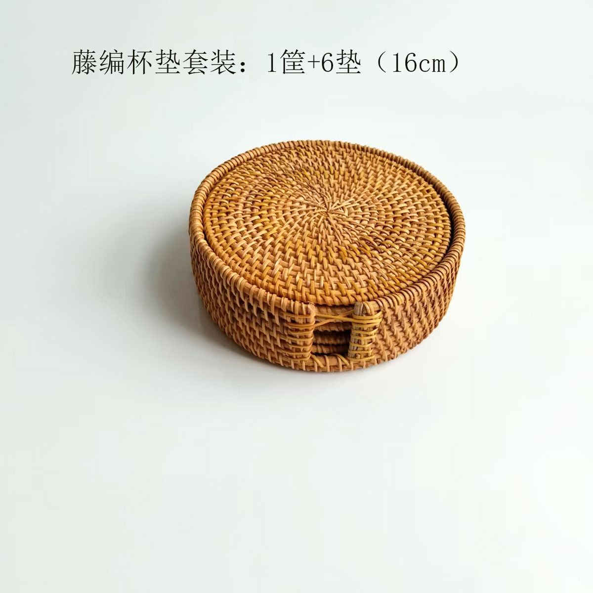 Cojín de ratán Cojín de ratán Cojín de aislamiento térmico Cojín de té de ratán de otoño tejido Cojín de olla de paja Cojín de aislamiento térmico tejido de ratán de restaurante