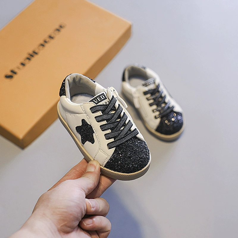 Children's fashionable sneakers, footwear for early age for boys, non-slip shoes, nail sequins, Korean style, new collection, soft sole