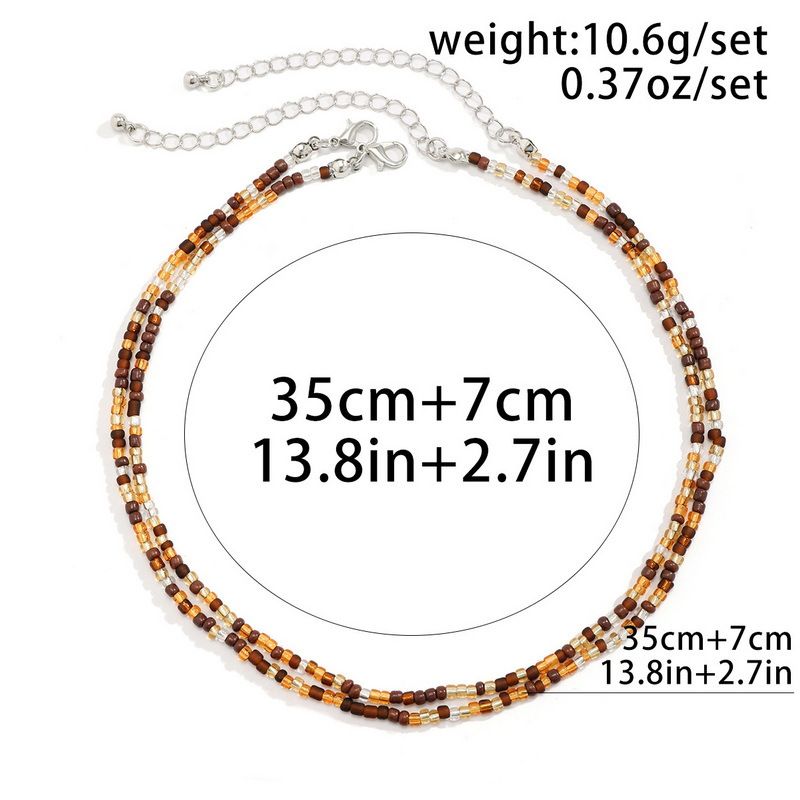 13g Weight Layered Necklaces Classification 1 Piece Quantity Holiday, Daily Occasion Shell Material Starfish Pattern Women's Gender Beaded Design Simple Style, Classic Style Style Simple Style Classic Style Starfish Shell Wholesale Layered Necklaces 无