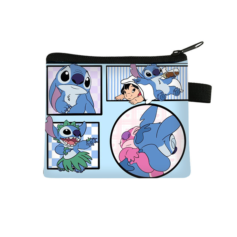 Monedero Infantil de Stitch, Popular en 2025, para Monedas, Llaves, Audífonos, Cartera de Poliéster con Dibujos Animados, Venta al Por Mayor