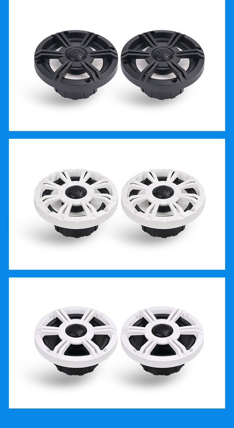 Golf Cart, Marine Yacht, Utv, Atv, Motorboat 6.5 Waterproof Speaker 6.5inch High-Power for Outdoor Use