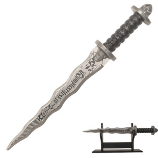 Jianjian Valley American drama fairy tale town dwarf monster weapon cos film and television peripheral props small sword with display rack not open blade