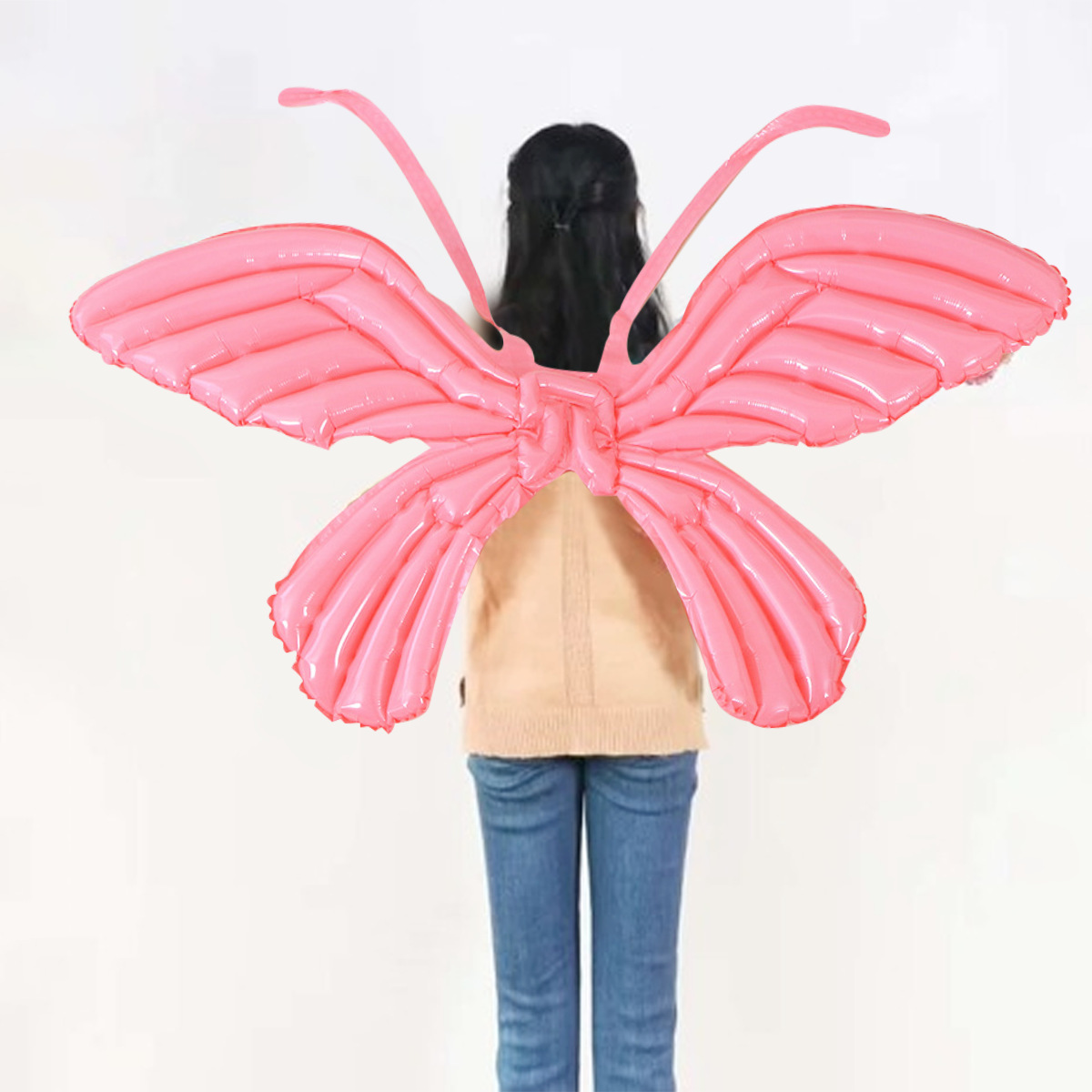 Ángel en línea mariposa alas globo de dibujos animados alas globo actividad temática jardín de infantes decoración extraña globo