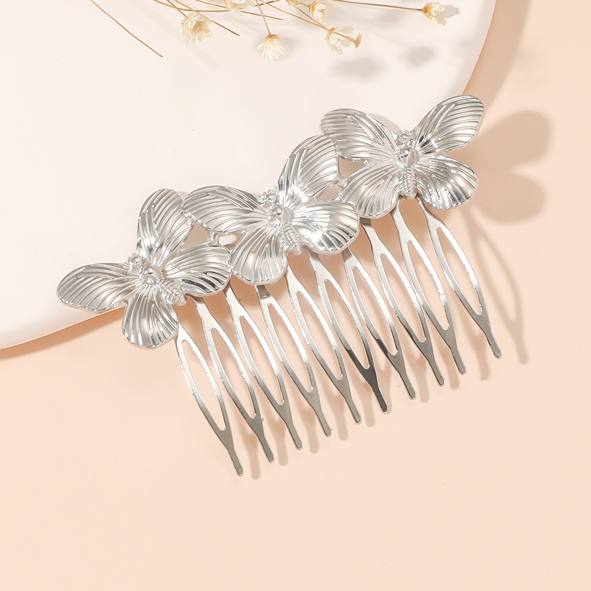 Tocado barroco vintage mariposa peine del pelo de la aleación accesorios para el cabello mariposa de las mujeres de Europa y América transfronteriza Fábrica de la joyería al por mayor