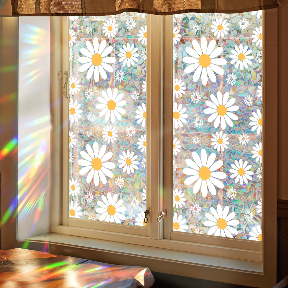140g Weight Glass paster Home Textiles & Decor Type PVC Material Leaf Pattern Casual, Pastoral Style Casual Pastoral Leaf PVC Glass Paster Wall Art 131