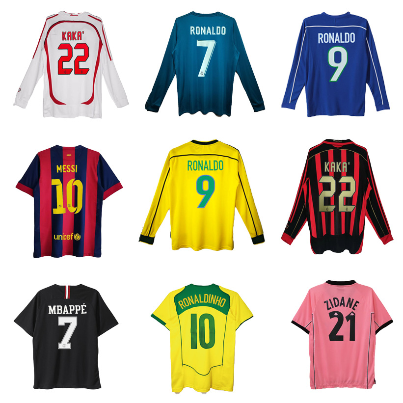 Camiseta de fútbol retro estrella brasileña C.A.C.C.R.R.N.M. fabricante de camiseta de colección