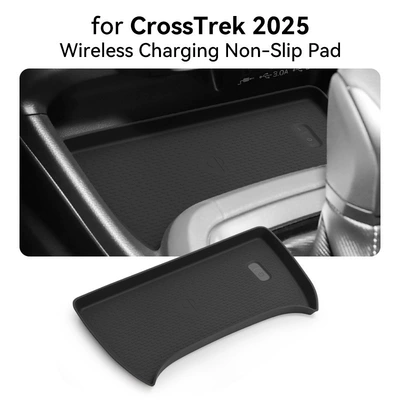 Suitable for 25 Subaru Crosstrek Central Control Wireless Charging Silicone Anti-Slip Mat Car Supplies Modification (Anti-slip mat) - 25-models-of-subaru-crosstrek-wireless-charging-silicone-pad-universal-for-left-and-right-steering-wheels