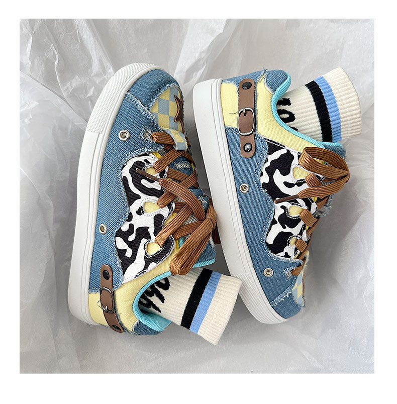Skateboard skor canvas andningsbara amerikansk college stil_voghion.com