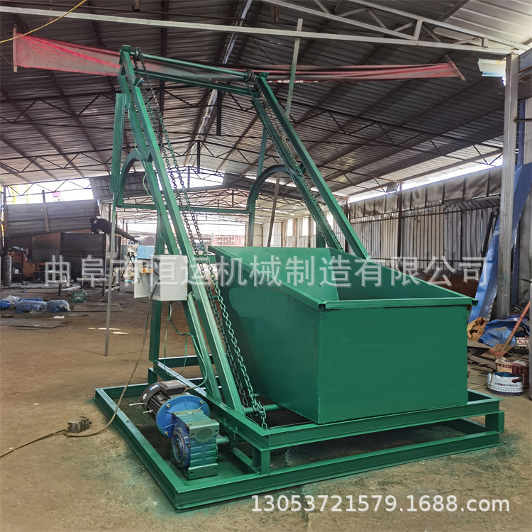 多用途大容量翻斗式上料机 自动卸料垂直单斗提升机