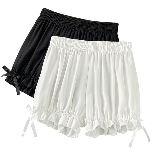 Women's Summer Thin Safety Pants, Non-see-through JK Lolita Pumpkin Leggings, Outerwear Loose Lantern Skirt Shorts