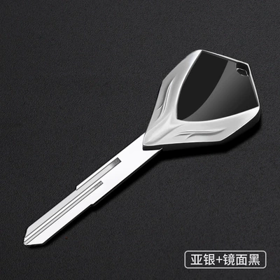 Gsx-R600/R750/R1000 Intruder Series, Motorcycle Key - asian-silver-mirror-black-lm-070