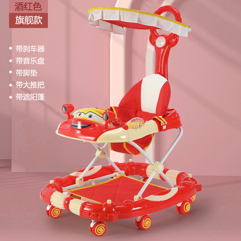 Caminante multifuncional de la carretilla de La anti-o-pierna del anti-tirón del caminante del bebé con el fabricante de la música