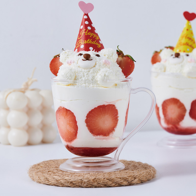 布丁杯慕斯杯烘培包装PS塑料方形木糠杯甜品杯果冻杯冰淇淋杯