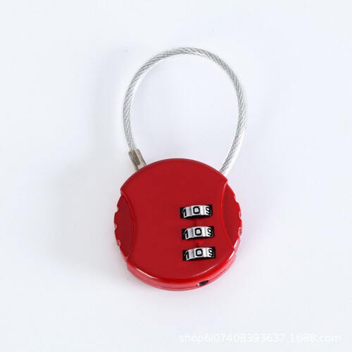 Steel cable password lock, motorcycle helmet anti-theft lock, bicycle lock, pull-out luggage box password hook lock