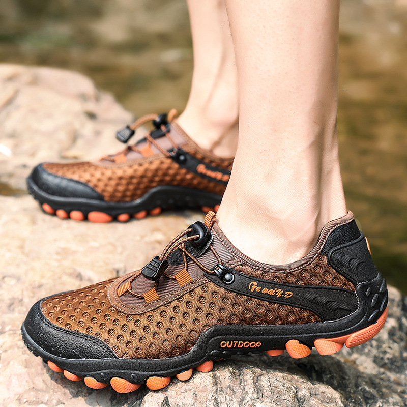 2024 primavera Daifa gran tamaño al aire libre turismo transfronterizo al por mayor zapatos casuales para hombres nuevos zapatos de montaña delgados al aire libre