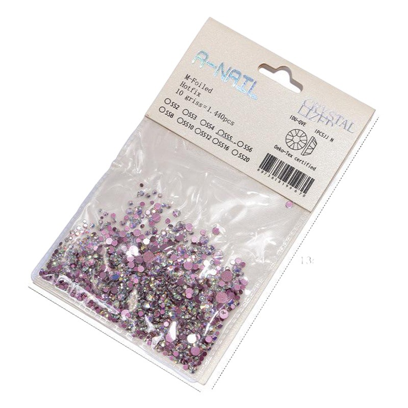 Princesa online Celebrity nail Jewelry Diamond Champagne series Fondo rojo rhinestone plano llama diamante Rosa Diamante de oro etiqueta engomada del clavo