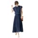Cross-border Japanese Comfortable Elegant Women's Summer New Arrival dress Short-sleeved High-waisted Slim-fit Sleeveless Chiffon Skirt