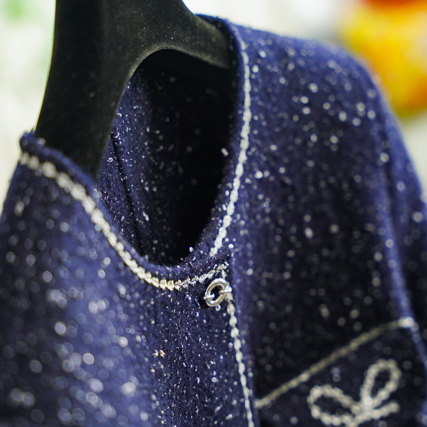 Glitter Tassel Tweed Short Jacket for Women New Style 0905