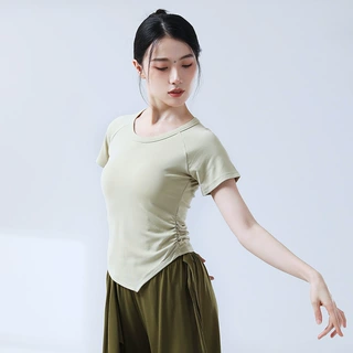 现代舞爵士基础舞蹈修身形体服学生日常穿搭成人舞蹈练功基训服女